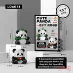 Mainan Edukasi Anak Bricks Cute Panda 3D Block Magic Building