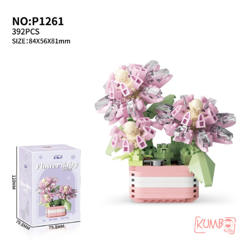 Mainan Edukasi Anak Bricks Flower Dairy 3D Block Bentuk Bunga