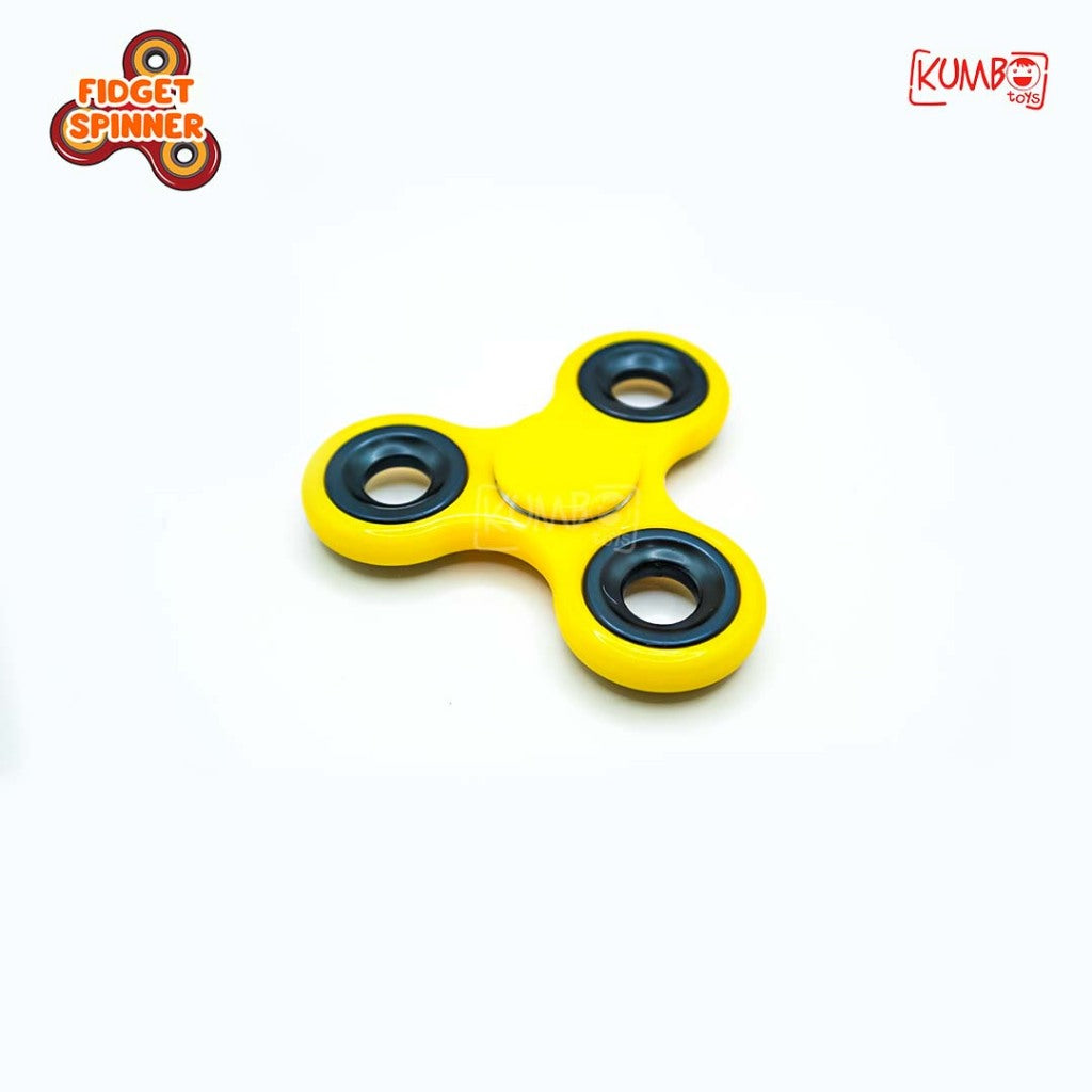 Mainan Edukasi Fidget Hand Spinner Anak Stress Relief Spiner Polos Berwarna