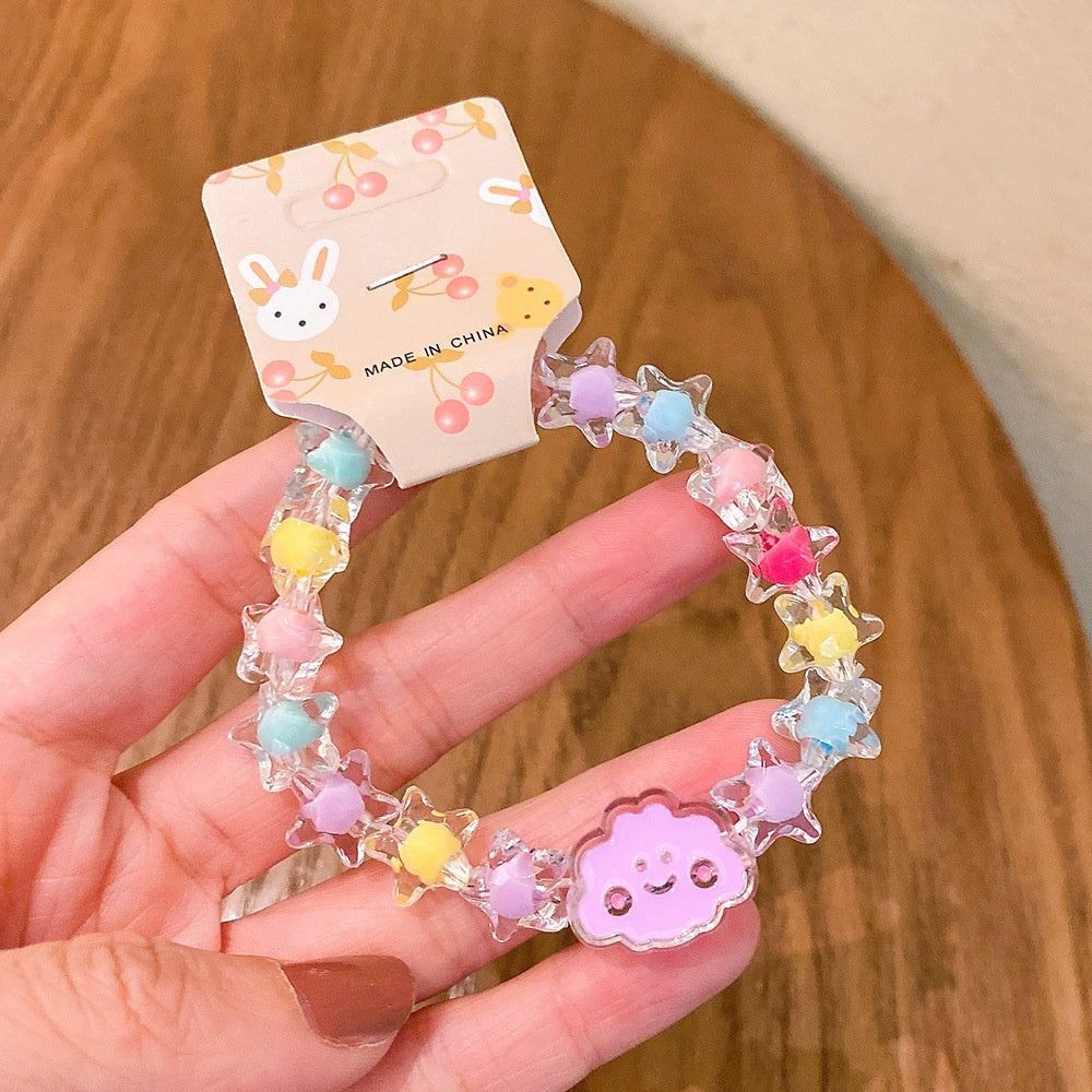 Gelang Manik Jelly Anak Perempuan Karakter Lucu Bracelet Gelang