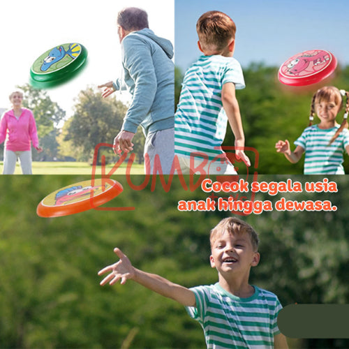Mainan Edukasi Anak ASoft Frisbee Piring Lempar Flying Disk Outdoor Activity Sport
