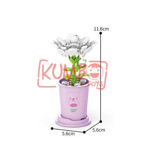 Mainan Edukasi Anak  BRICKS FLOWER Pot Bunga Mini Nano Blok Bouquet 3D Dekorasi