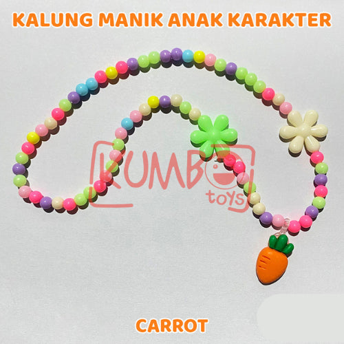 Kalung Manik Anak Karakter Beads Necklace Akrilik Aksesoris Kartun Korea