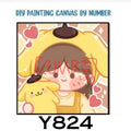 Mainan Edukasi Anak Painting Canvas By Number SANRIO KARAKTER