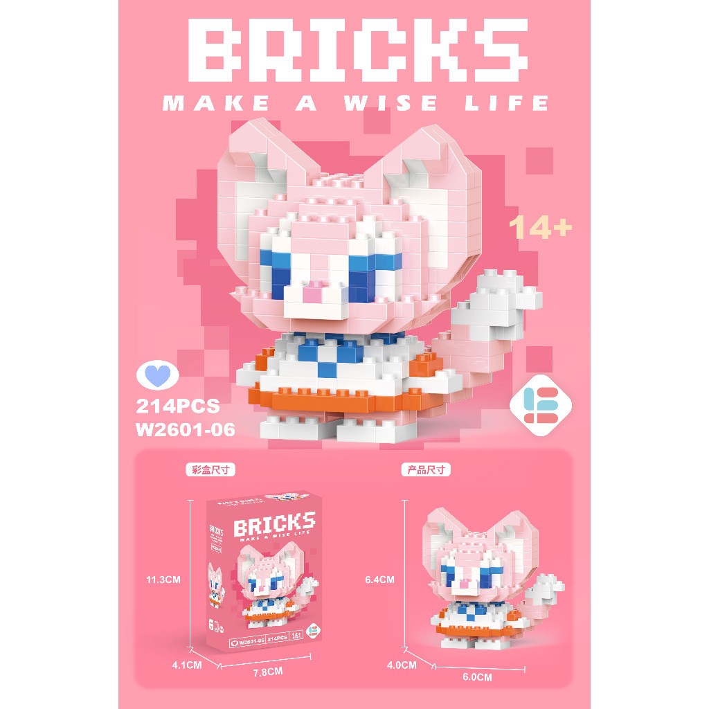 Mainan Edukasi Bricks Mini Mainan Balok Susun 3D
