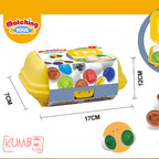 Mainan Edukasi Anak Mencocokan Bentuk Telur Matching Egg Shape Puzzle Set