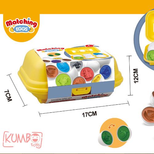Mainan Edukasi Anak Mencocokan Bentuk Telur Matching Egg Shape Puzzle Set