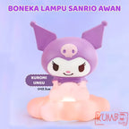 Mainan Anak Lampu Sanrio Bentuk Awan LED Dekorasi Kamar Tidur