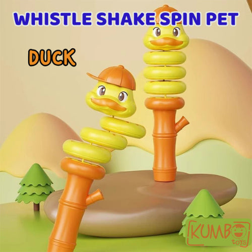 Mainan Edukasi Anak Whistle Shake Spin Baby Rattle Berputar Peluit