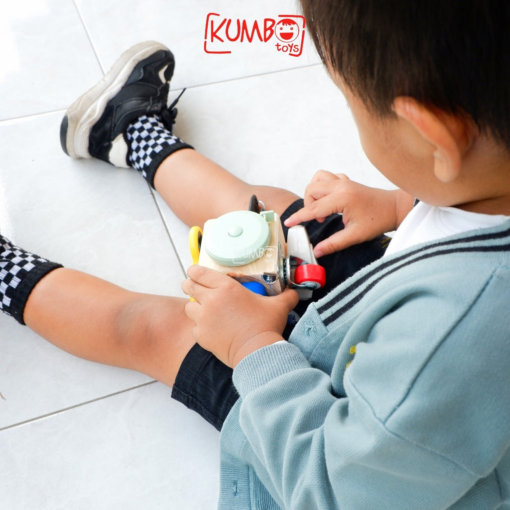 Busy Cube Montessori Play Mainan Edukasi Kubus Kayu