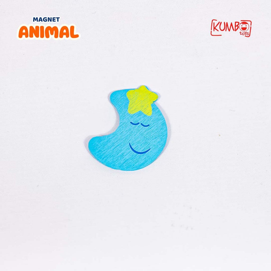 Mainan Edukasi Magnet Kayu Tempel Kulkas Anak Karakter