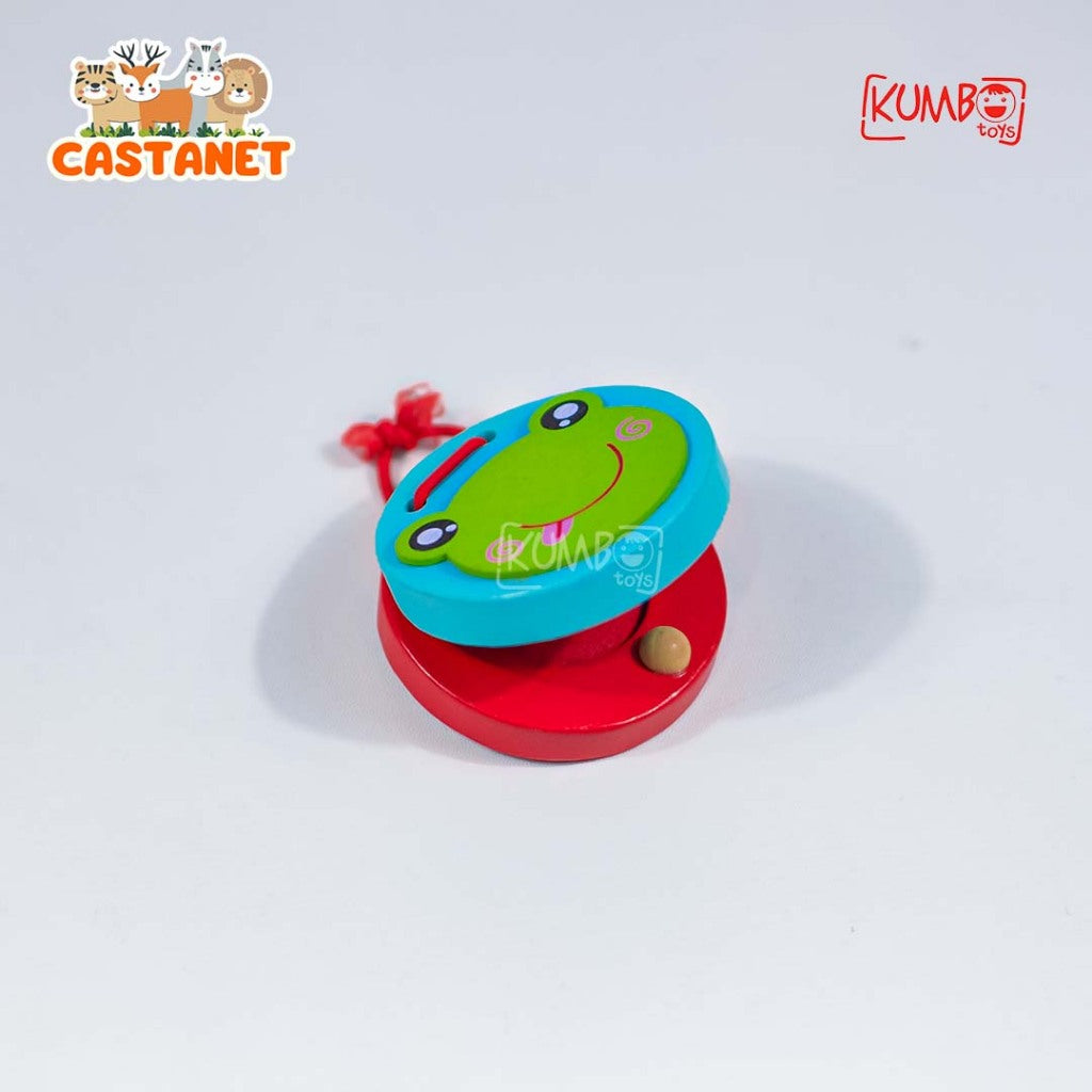 Mainan Edukasi Alat Musik Kayu Anak Castanet / Alat Musik Wooden Clappers