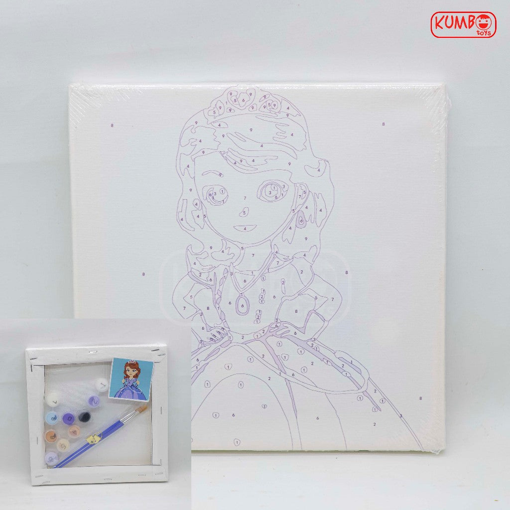 Canvas Painting Number Mainan Edukasi Melukis untuk Anak