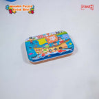 Mainan Edukasi Anak Puzzle Kayu Wooden Puzzle Kotak Besi 60pcs