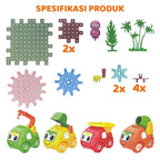 Mainan Edukasi Anak Puzzle DIY Building Blocks Bangunan Blok Edukasi