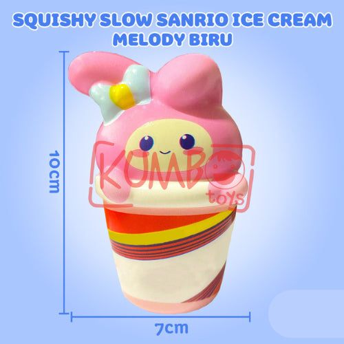Mainan Edukasi Anak Squishy Slow SANRIO Ice Cream Stress Release Squeeze