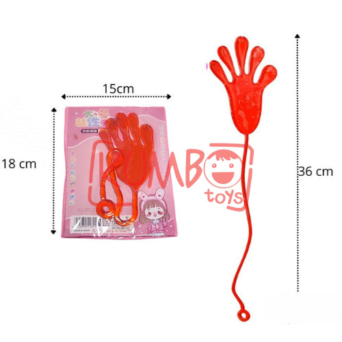 Mainan Edukasi Anak Sticky Hand Jelly Tempel Tangan Palm Climbs Wall
