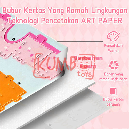 Mainan Edukasi Anak Puzzle Foam 3D Besar DIY Jigsaw Foam