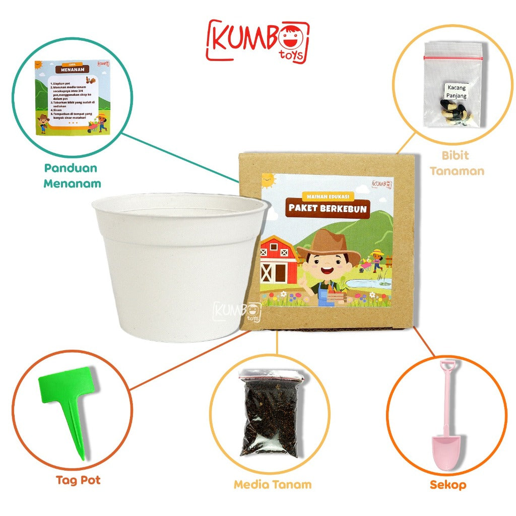 Mainan Edukasi Montessori DIY Berkebun Sayur Gardening Kit Menanam Sayur Buah