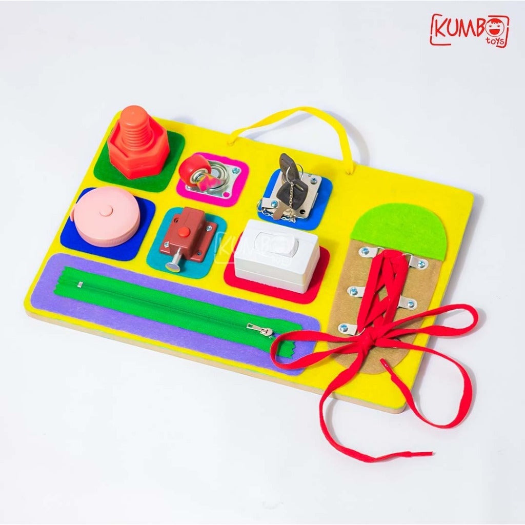 Busy Board Mainan Edukasi Montessori Papan Main Anak