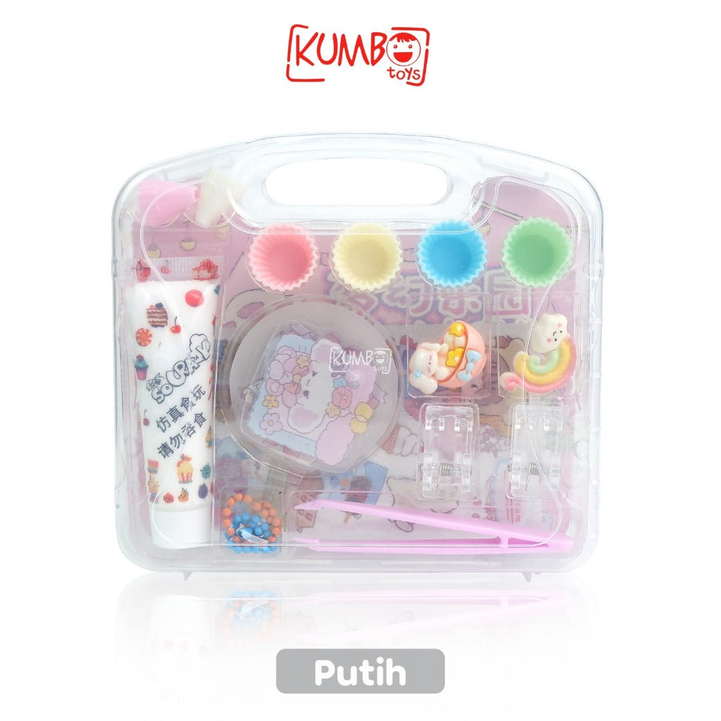 Mainan Edukasi DIY Cream Goo Card Set Krim Akrilik Gooka Aksesoris Hiasan Stiker Seni Kerajinan