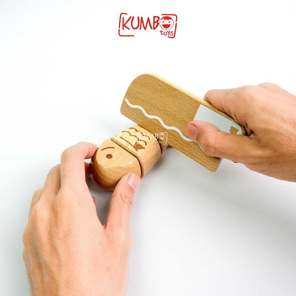 Mainan Edukasi Anak Souvenir Ulang Tahun Balok Kayu Potong Hampers