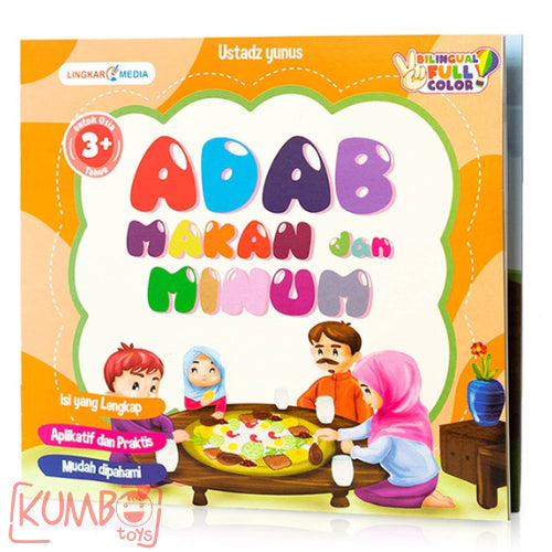 Buku Cerita Anak Bergambar Islami Seri Adab Full Color Bilingual Adab Version