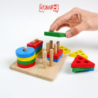 Mainan Edukasi Anak Puzzle Geometri Kotak