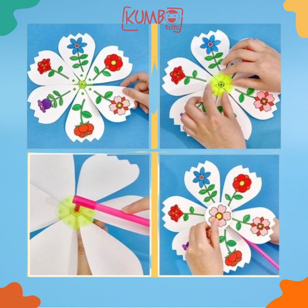 Mainan Edukasi Anak DIY Mewarnai Kincir Angin