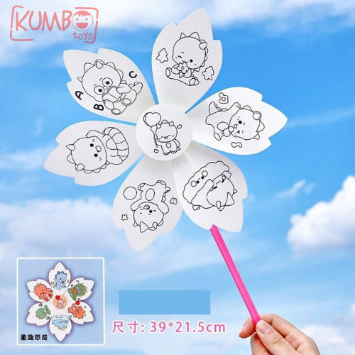 Mainan Edukasi Anak DIY Mewarnai Kincir Angin