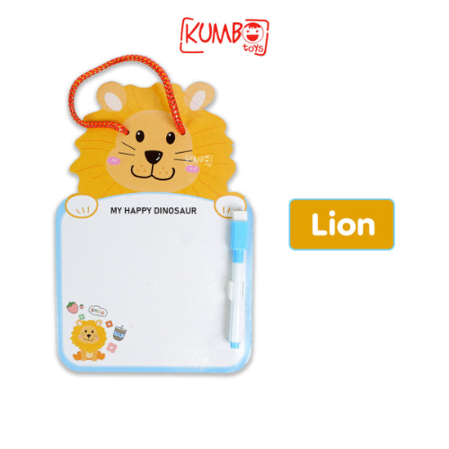 Papan Tulis Karakter Lucu Anak Tali Gantung Whiteboard Memo Dengan Spidol