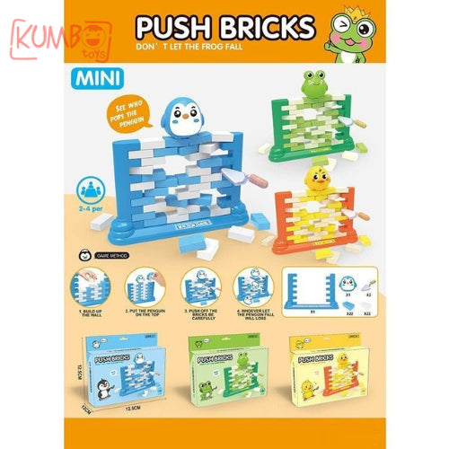 Mainan Edukasi Anak Push Bricks Mini Board Game