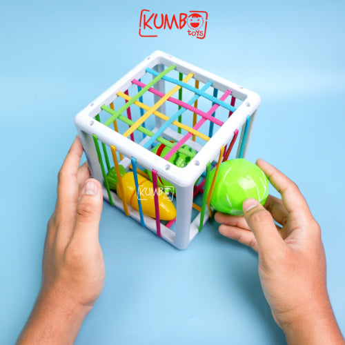Mainan Edukasi Anak Shape Sorting Game Sortir Bentuk Buah dan Sayuran Potong Perekat