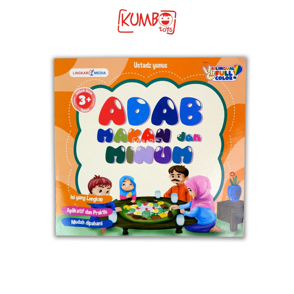 Buku Cerita Anak Bergambar Islami Seri Adab Full Color Bilingual Adab Version