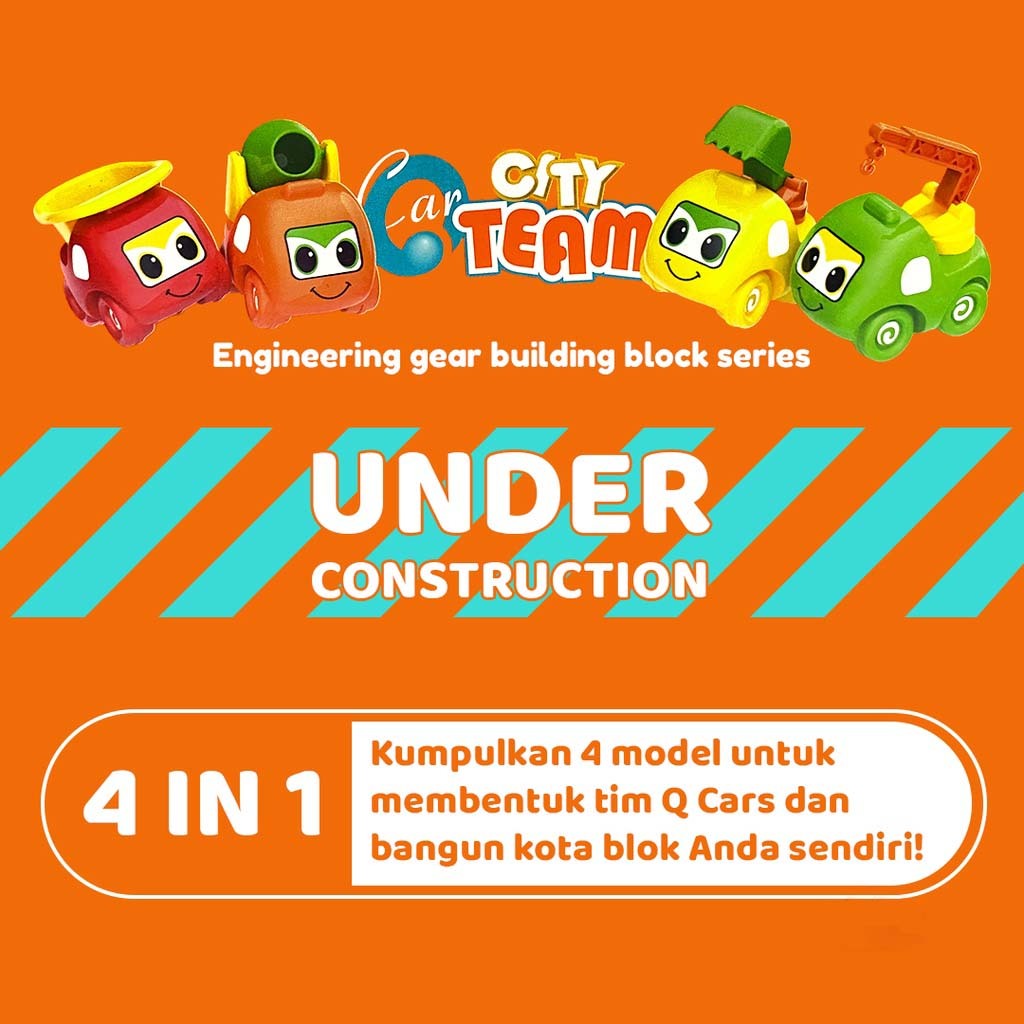 Mainan Edukasi Anak Puzzle DIY Building Blocks Bangunan Blok Edukasi