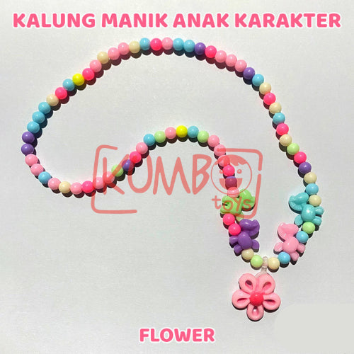 Kalung Manik Anak Karakter Beads Necklace Akrilik Aksesoris Kartun Korea