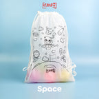 Tas Serut Anak Spunbond Bergambar DIY Coloring Goodie Bag Souvenir Ulang Tahun