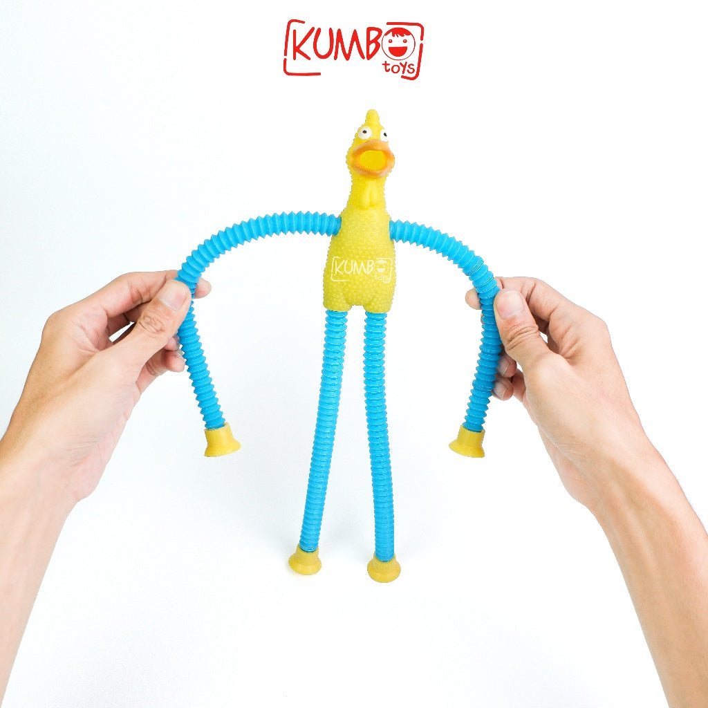 Mainan Edukasi Anak Telescopic Toys Chicken Suara Lampu LED Cup Tabung Teleskopik