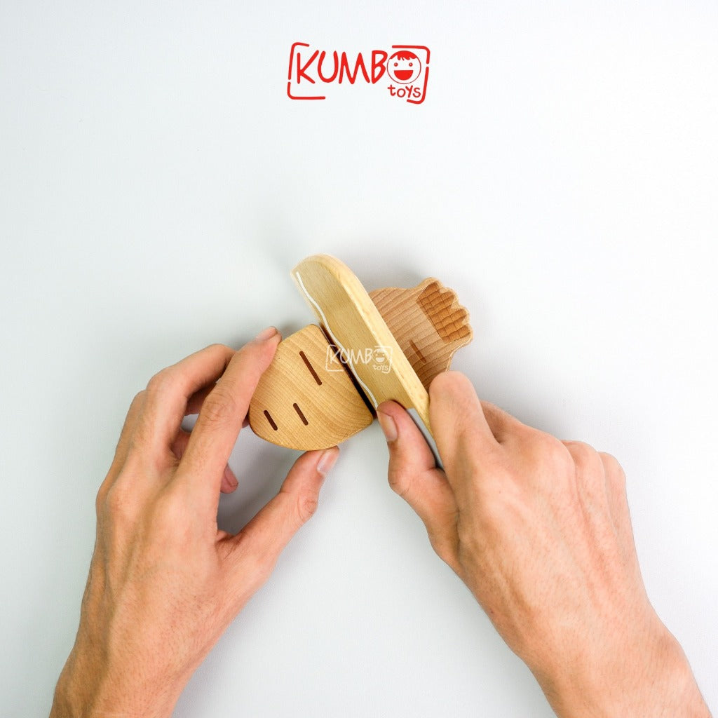 Mainan Edukasi Anak Souvenir Ulang Tahun Balok Kayu Potong Hampers