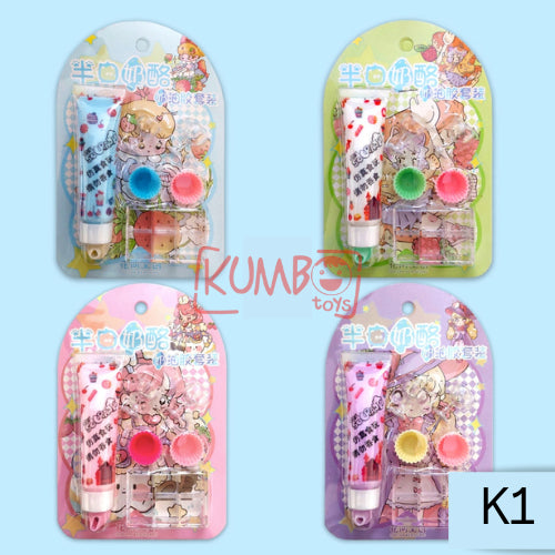 Mainan Edukasi Anak DIY Cream Gooka Guka Set MIKA Clay Aksesoris Hiasan Akrilik Kerajinan