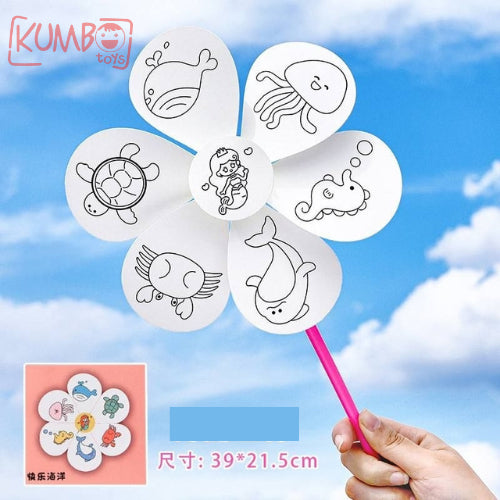 Mainan Edukasi Anak DIY Mewarnai Kincir Angin