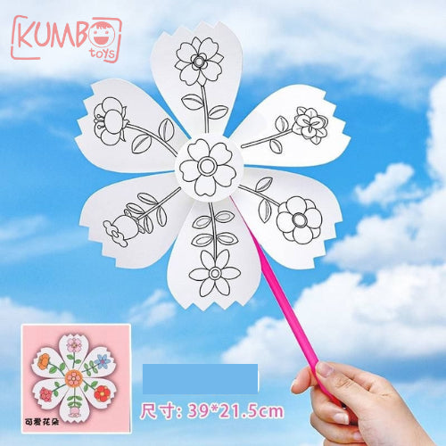 Mainan Edukasi Anak DIY Mewarnai Kincir Angin