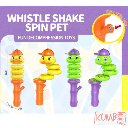 Mainan Edukasi Anak Whistle Shake Spin Baby Rattle Berputar Peluit