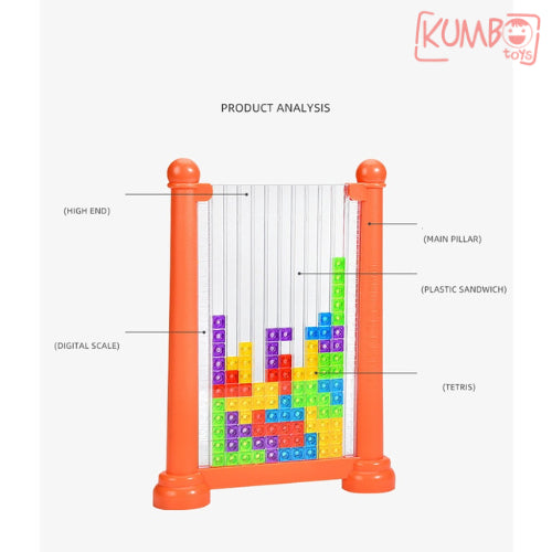 Mainan Edukasi Anak Tetris Block Game Puzzle Building Block Family Game