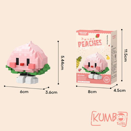 Mainan Anak Bricks Fruit Nano 3D Mainan Balok Susun Karakter Buah