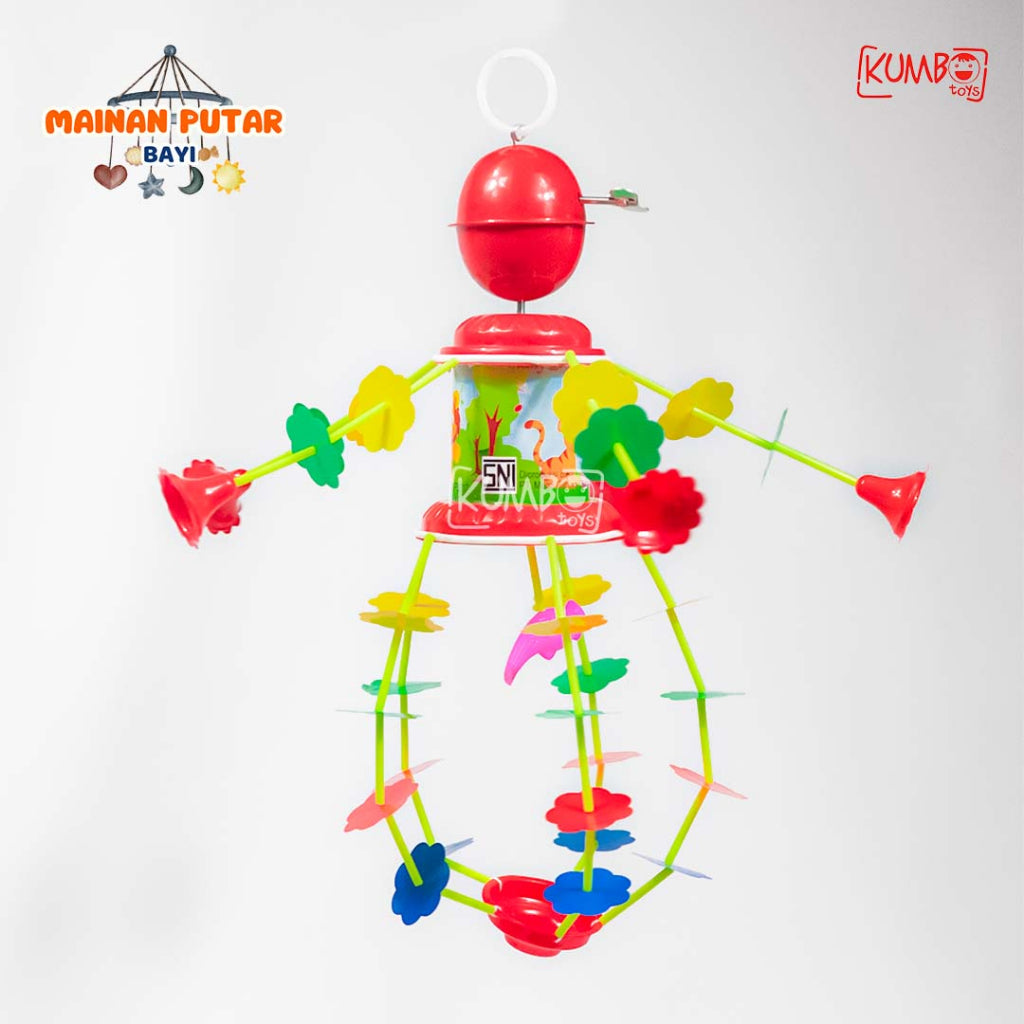 Mainan Edukasi Musik Bayi Gantung Putar Merry Go Round Musical Toy Nursery Krincingan