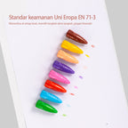 Mainan Edukasi Anak Deli Oil Pastel Krayon anak Bentuk Rocket Space Finder Tidak Mudah Patah Tidak Mengotori Tangan Free Sticker 72109-X