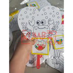 Mainan Edukasi Anak Kipas DIY Mewarnai Souvenir Hampers Anak