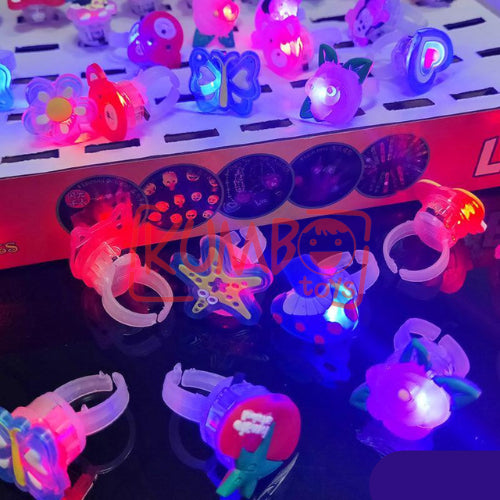 Cincin LED Karakter Soft Glowing Finger Ring Light Party Lampu