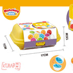 Mainan Edukasi Anak Mencocokan Bentuk Telur Matching Egg Shape Puzzle Set